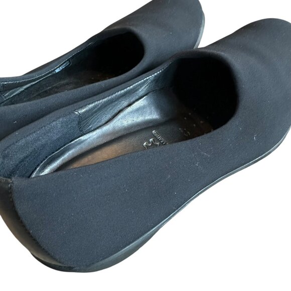 ECCO Felicia Textile Stretch Slip-On Black Comfort Pull-On Low Wedge Size 37 6.5 - Picture 6 of 12